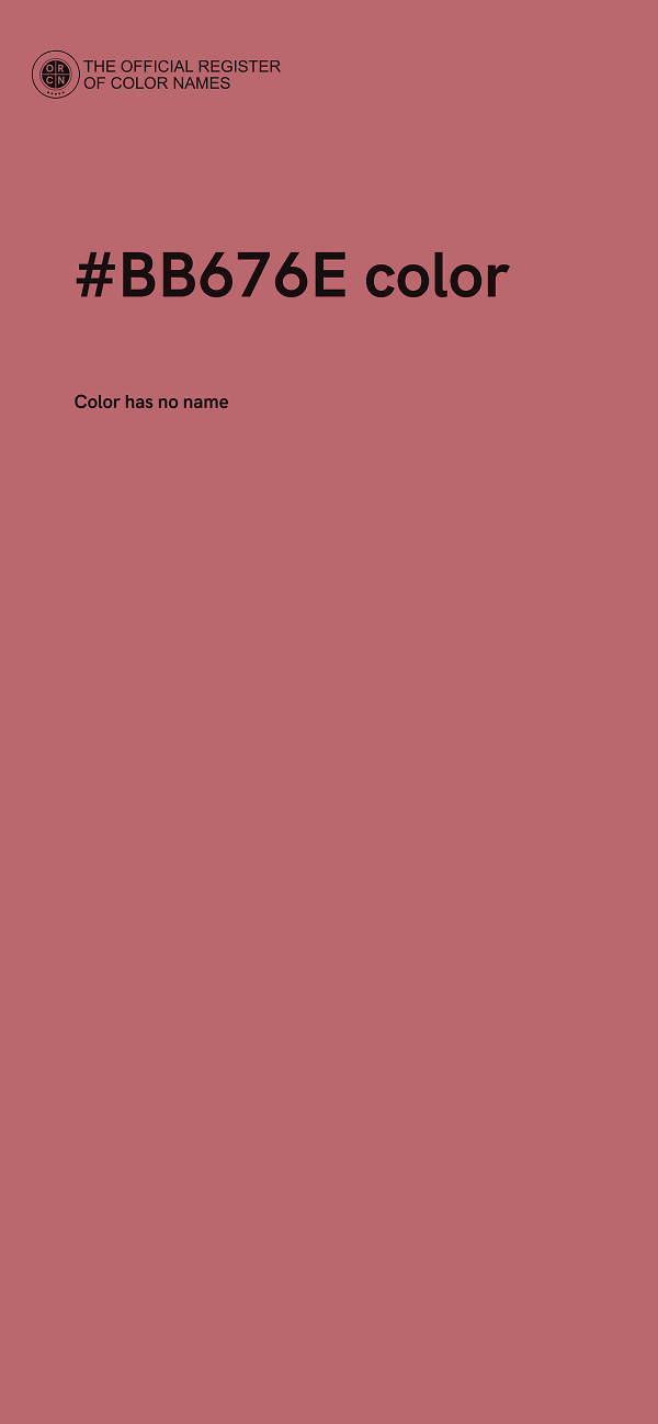 #BB676E color image