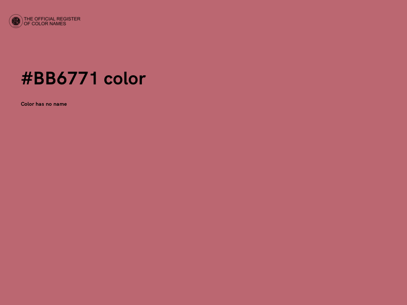 #BB6771 color image