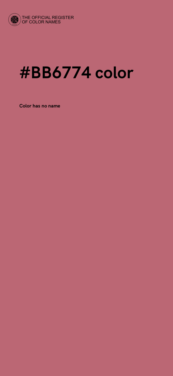 #BB6774 color image