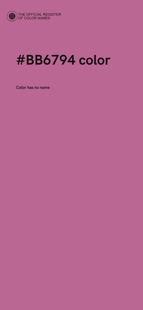 #BB6794 color image