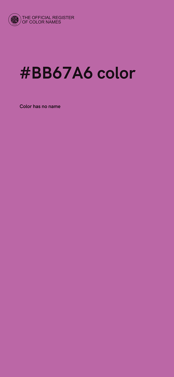 #BB67A6 color image