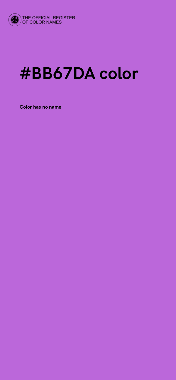 #BB67DA color image