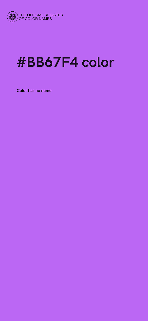 #BB67F4 color image