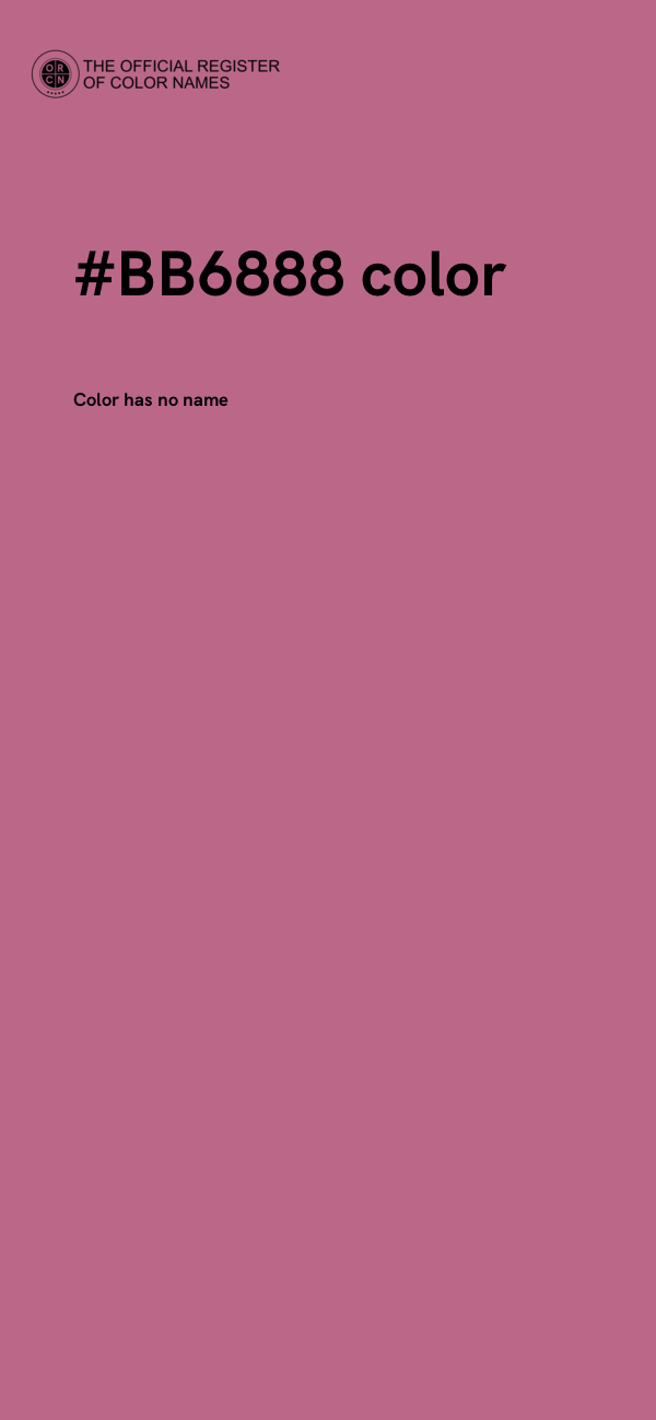 #BB6888 color image