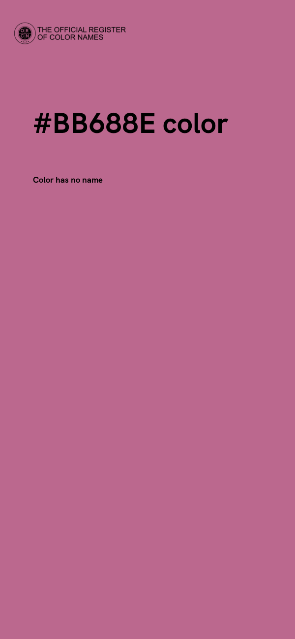 #BB688E color image