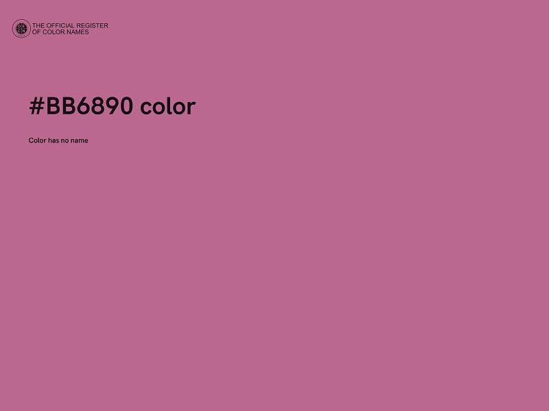 #BB6890 color image