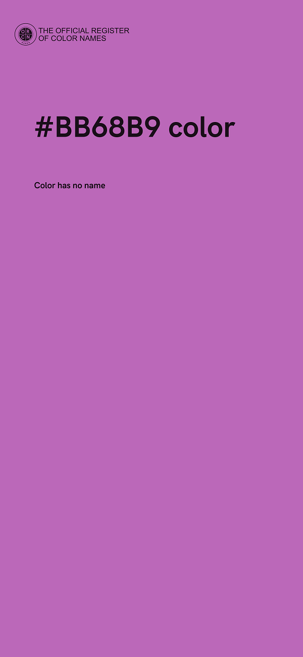 #BB68B9 color image