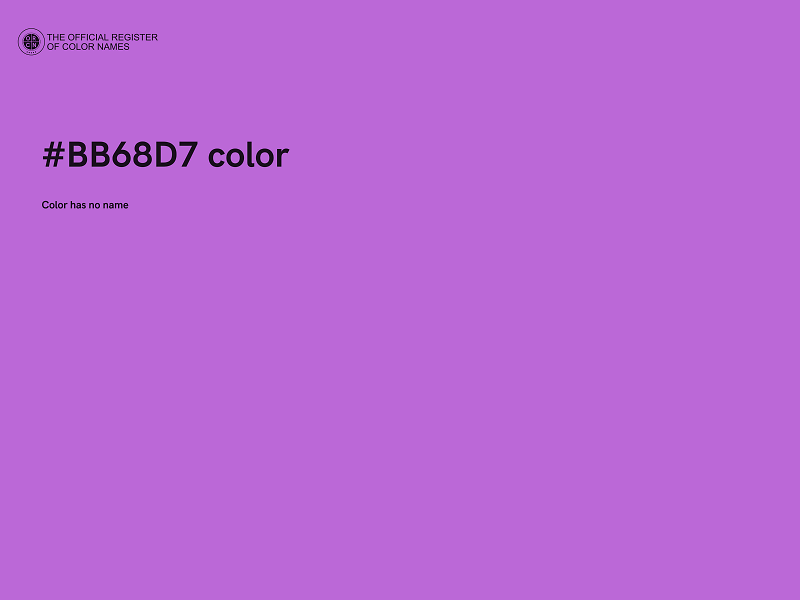 #BB68D7 color image