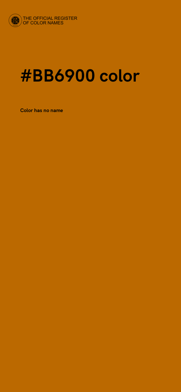 #BB6900 color image