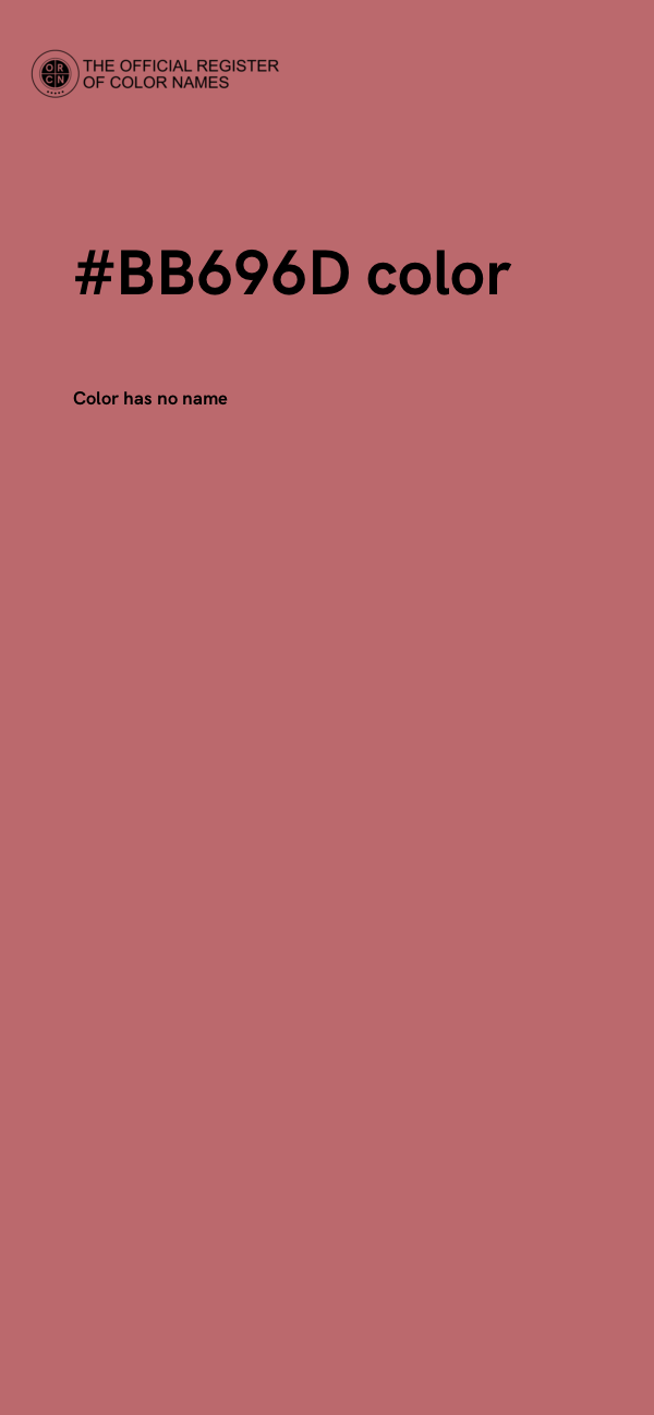 #BB696D color image