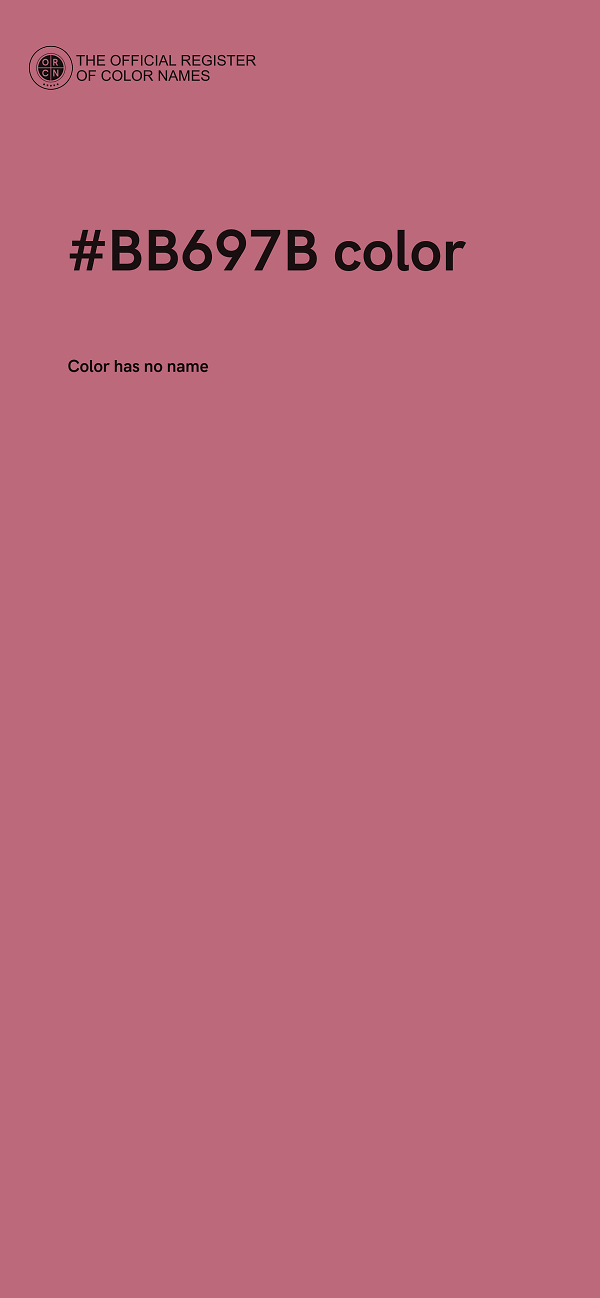 #BB697B color image