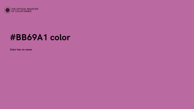 #BB69A1 color image