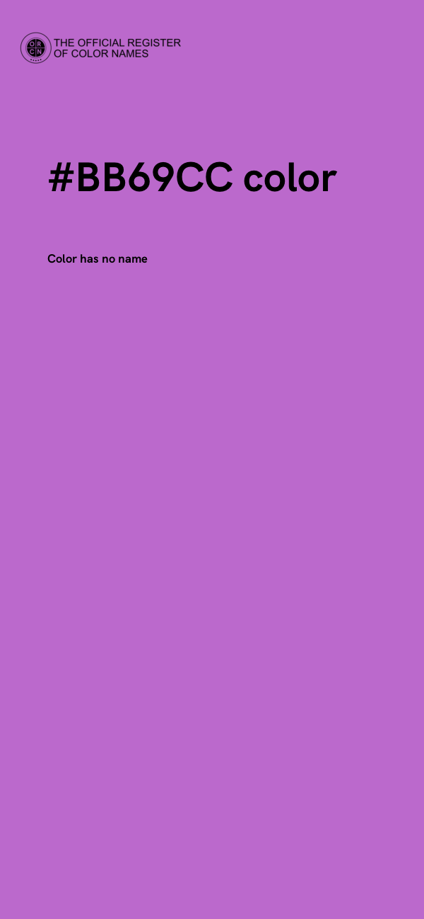 #BB69CC color image