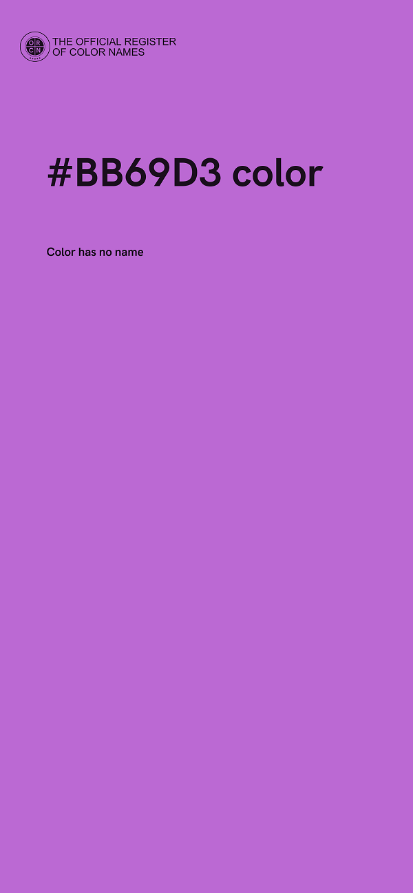 #BB69D3 color image
