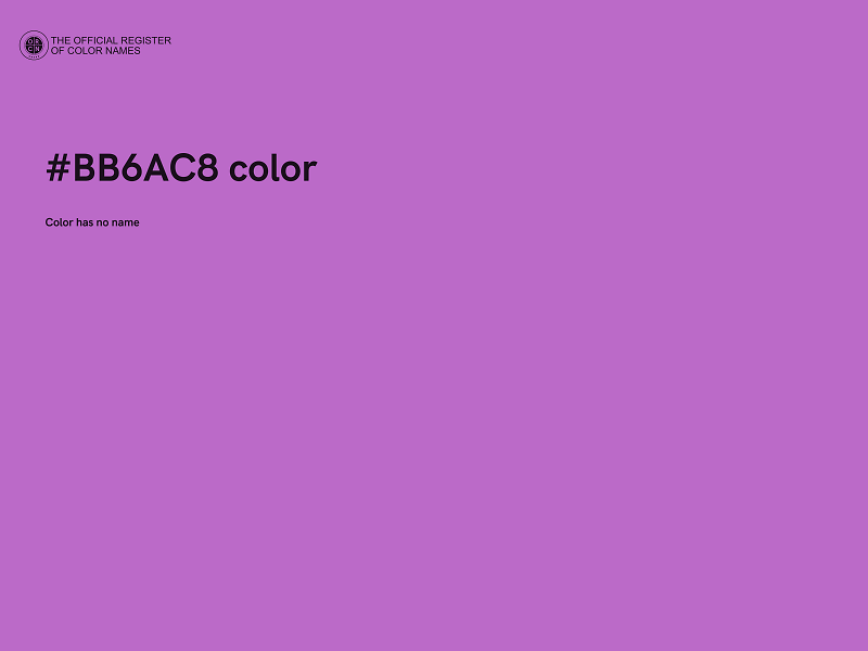 #BB6AC8 color image