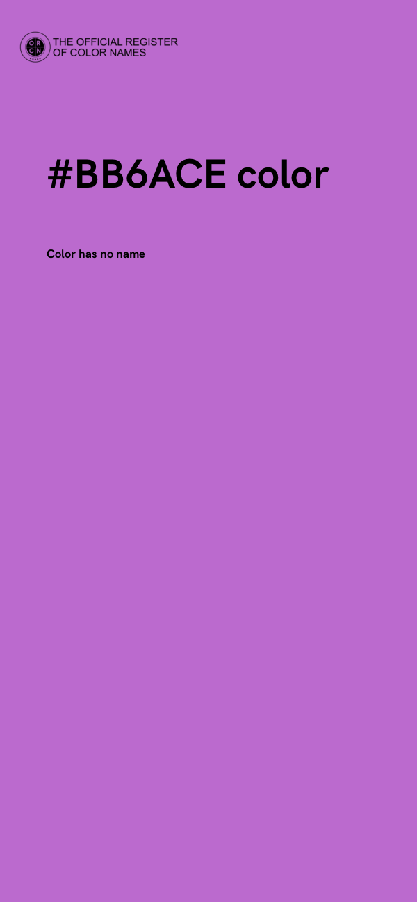 #BB6ACE color image