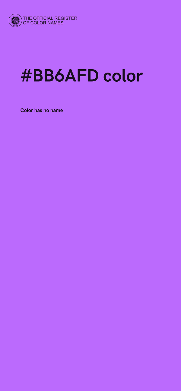 #BB6AFD color image