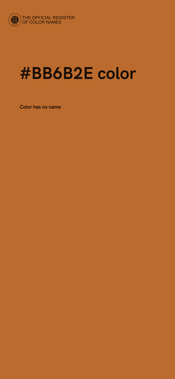 #BB6B2E color image