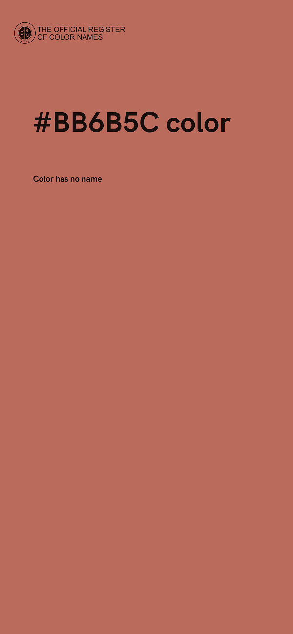 #BB6B5C color image