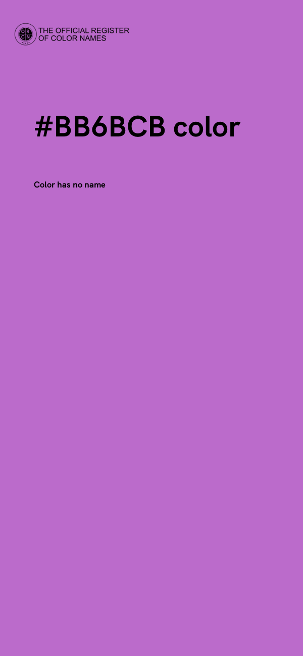 #BB6BCB color image