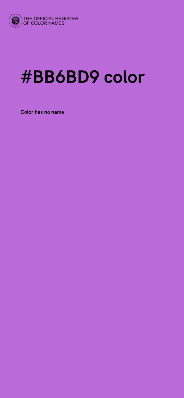 #BB6BD9 color image