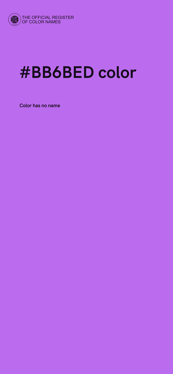 #BB6BED color image