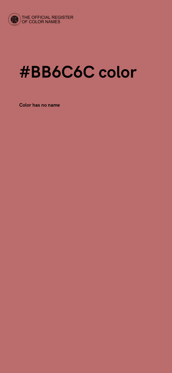 #BB6C6C color image