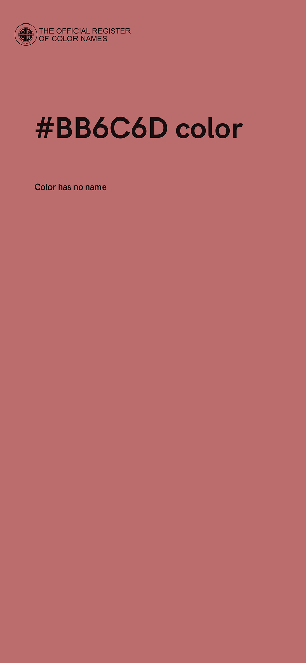 #BB6C6D color image