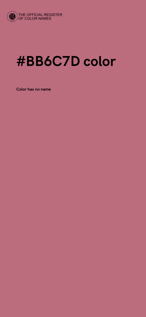 #BB6C7D color image