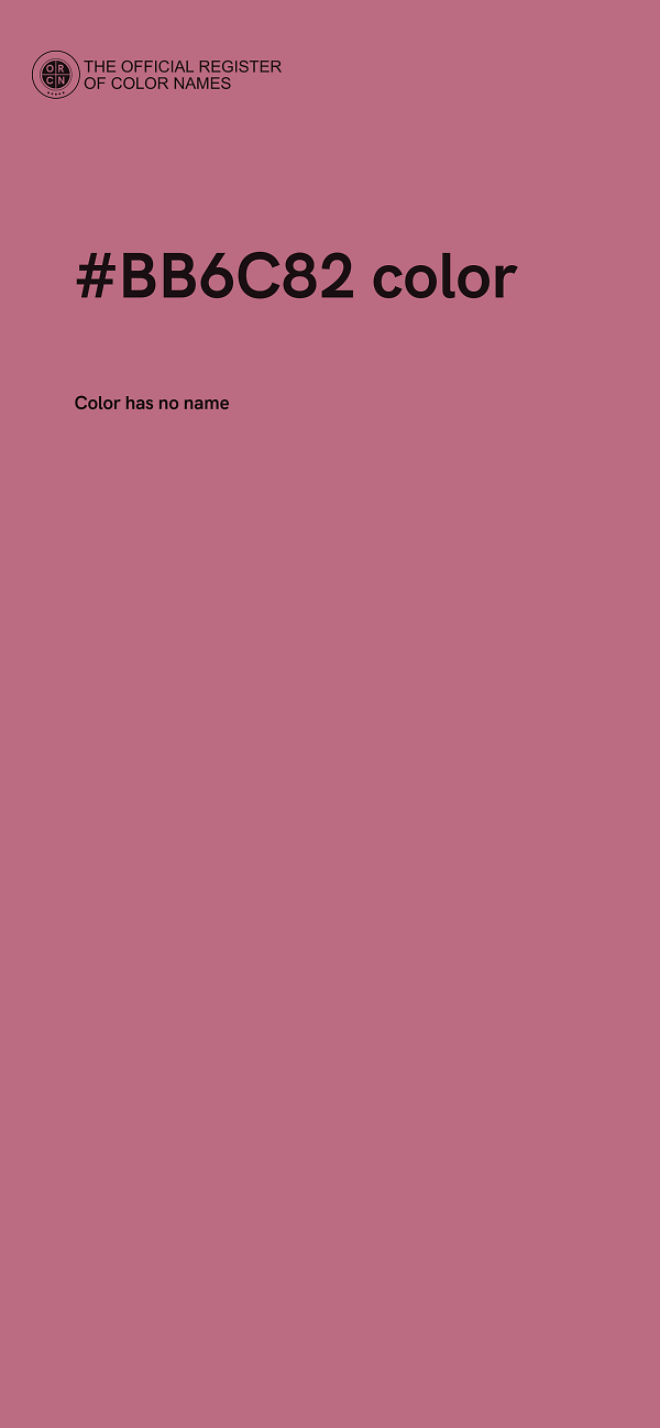 #BB6C82 color image