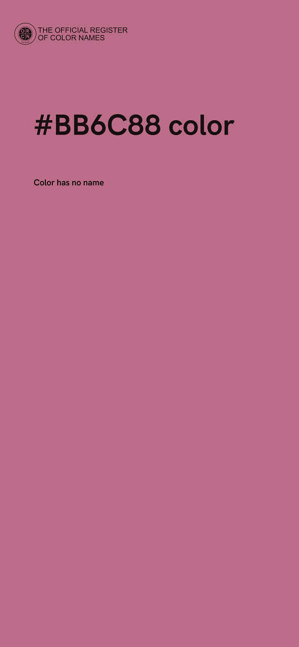 #BB6C88 color image