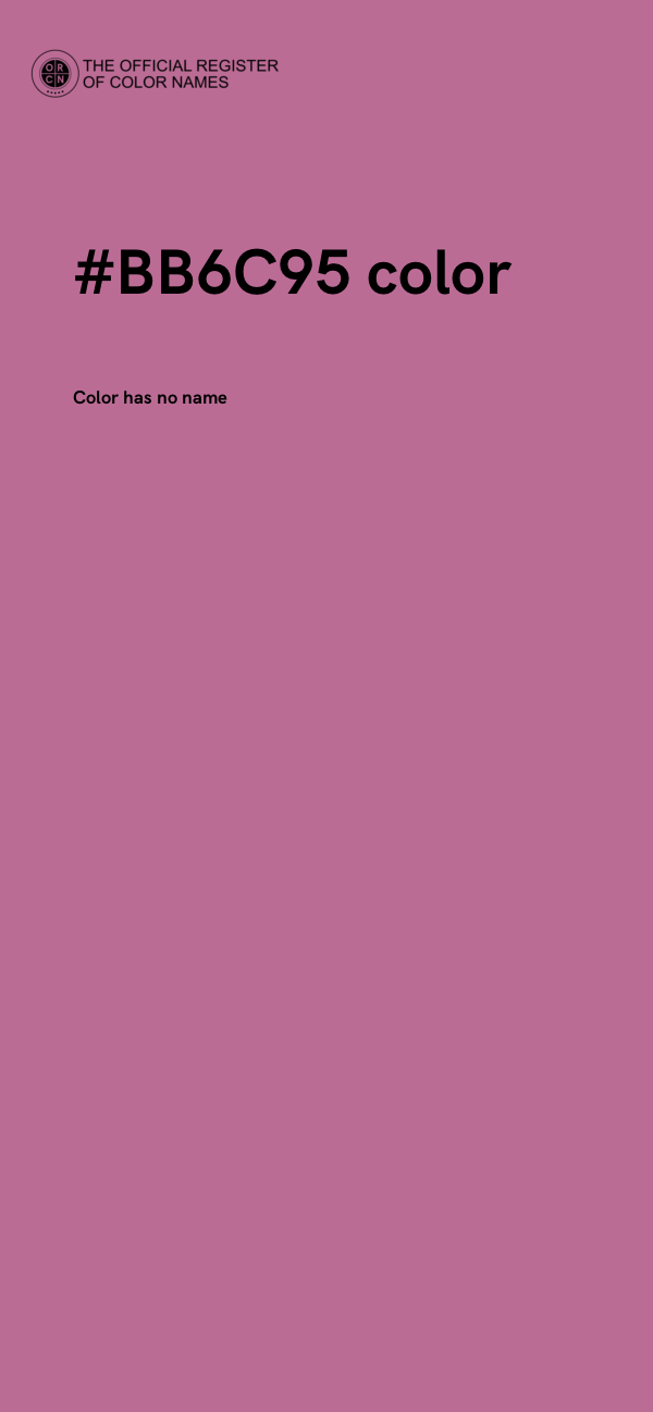 #BB6C95 color image