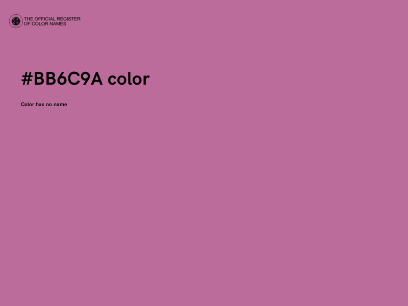 #BB6C9A color image