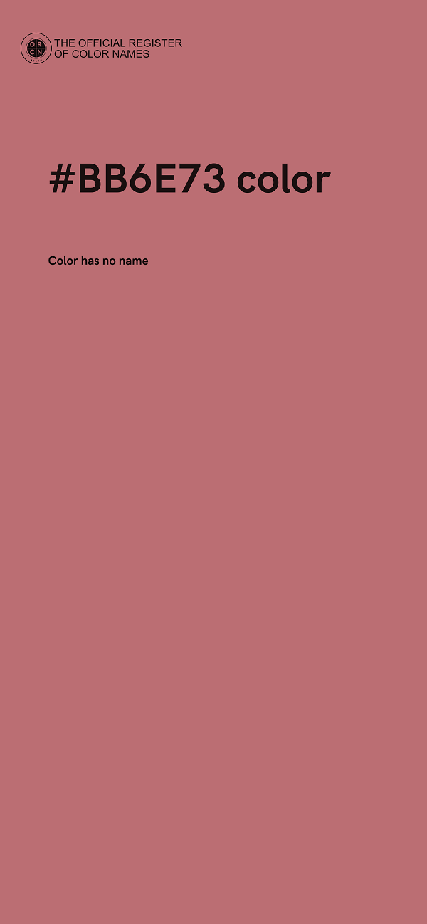 #BB6E73 color image