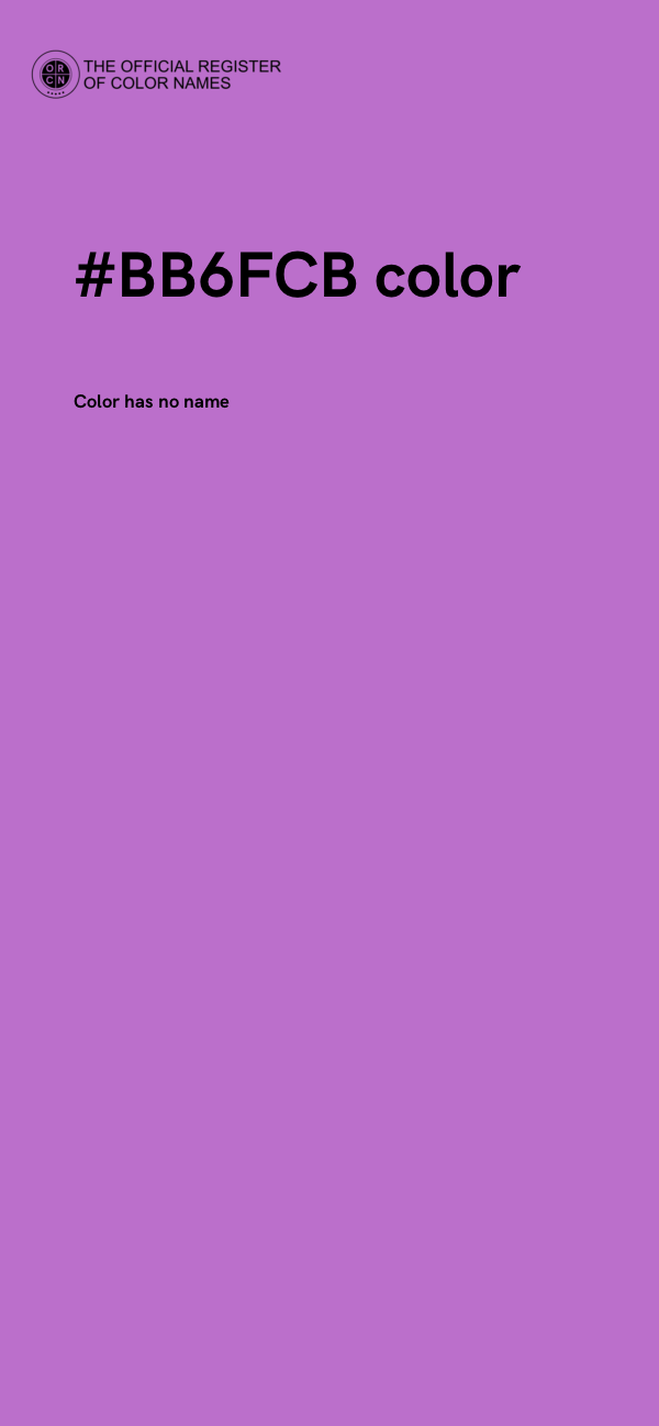 #BB6FCB color image