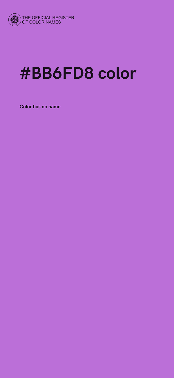 #BB6FD8 color image
