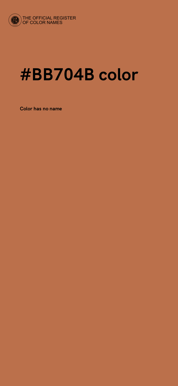 #BB704B color image
