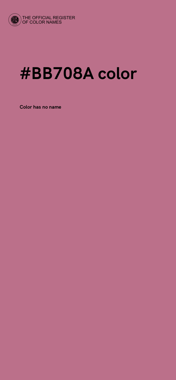 #BB708A color image