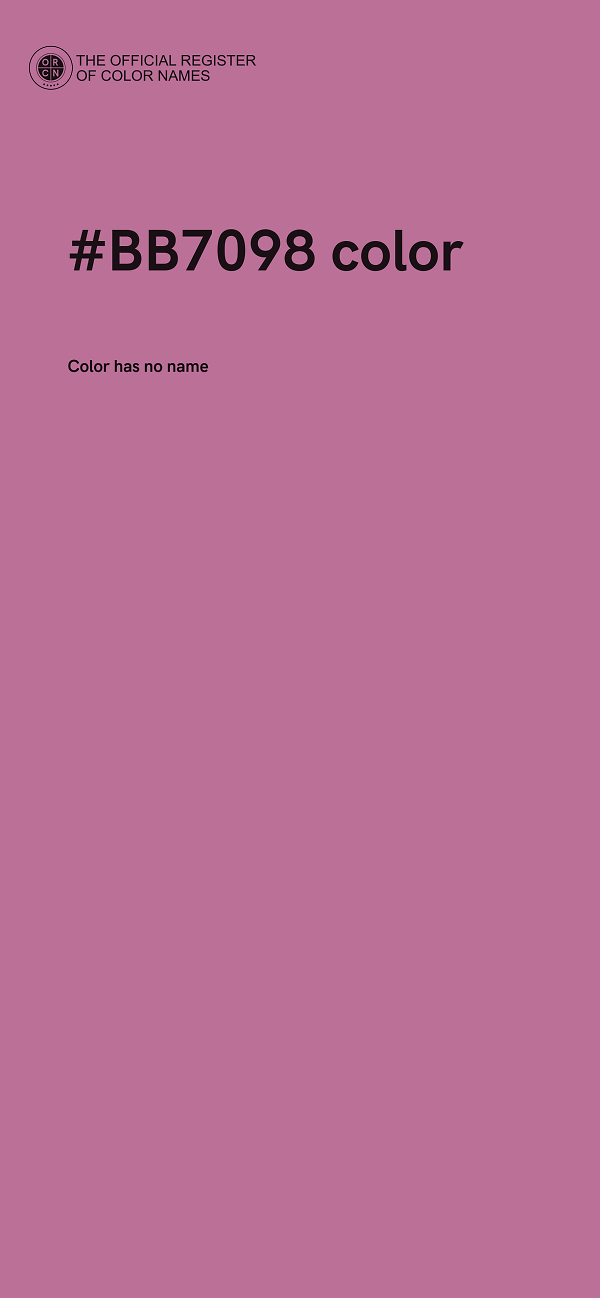 #BB7098 color image
