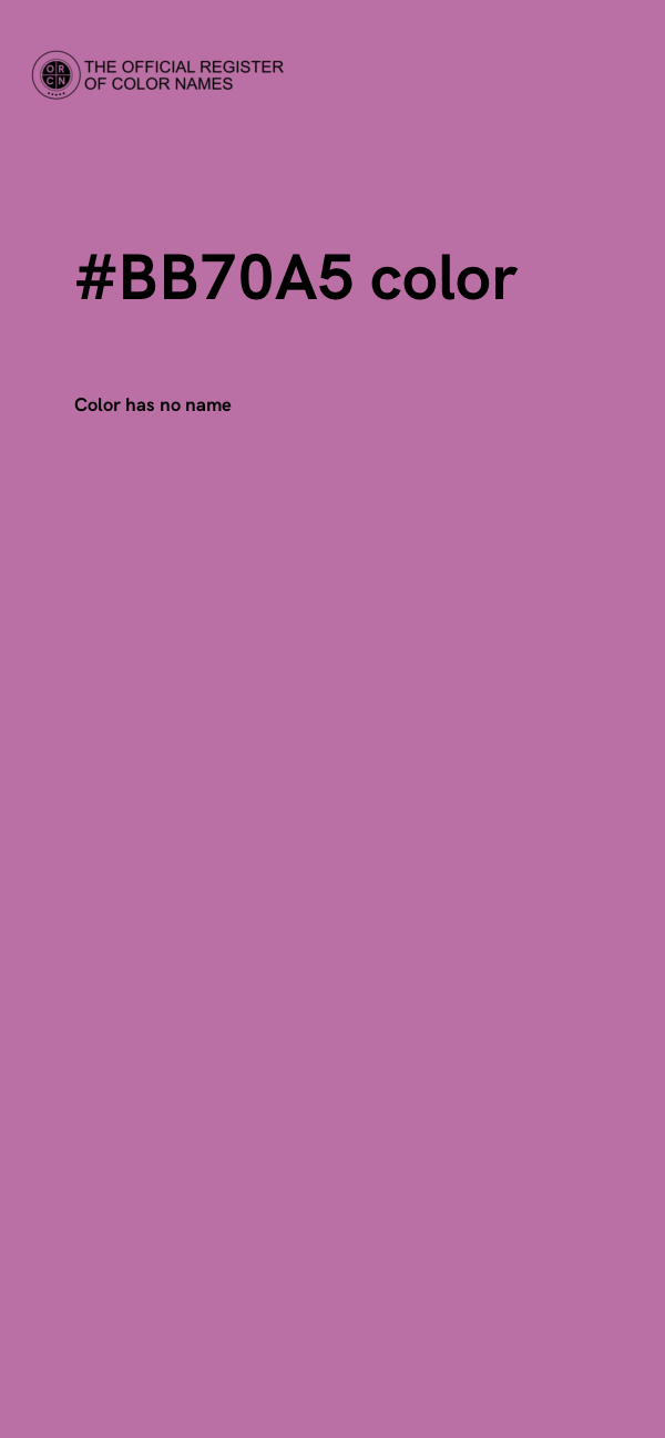 #BB70A5 color image
