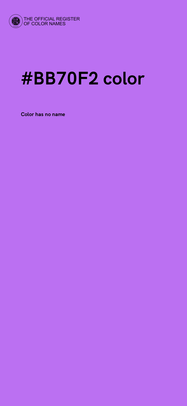 #BB70F2 color image