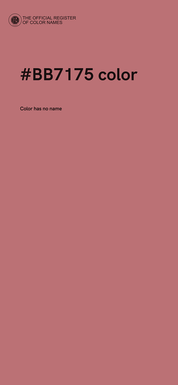 #BB7175 color image