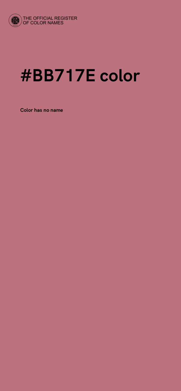 #BB717E color image