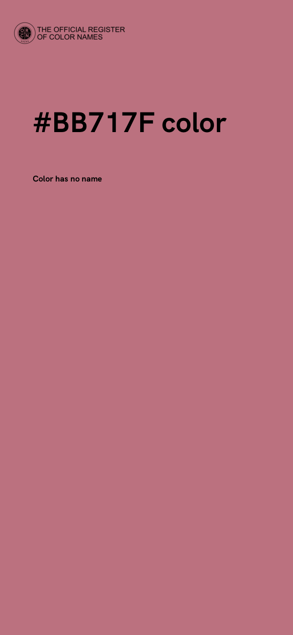 #BB717F color image