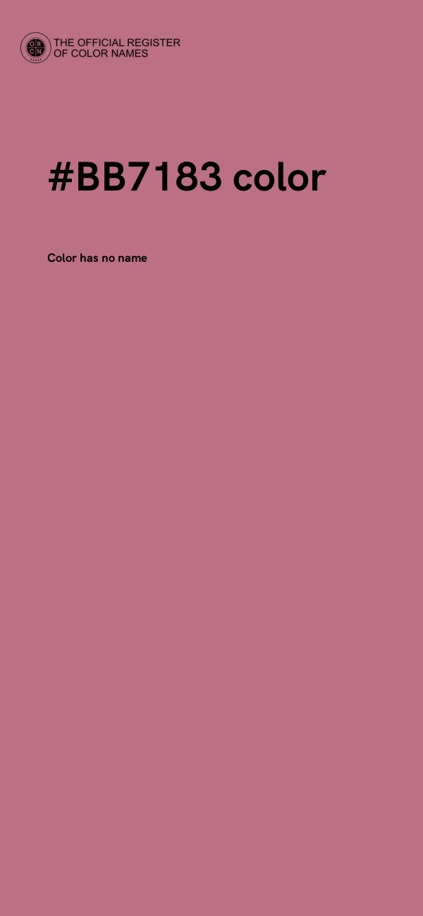 #BB7183 color image