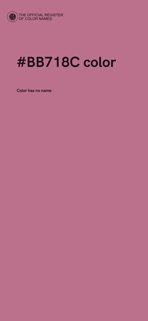 #BB718C color image