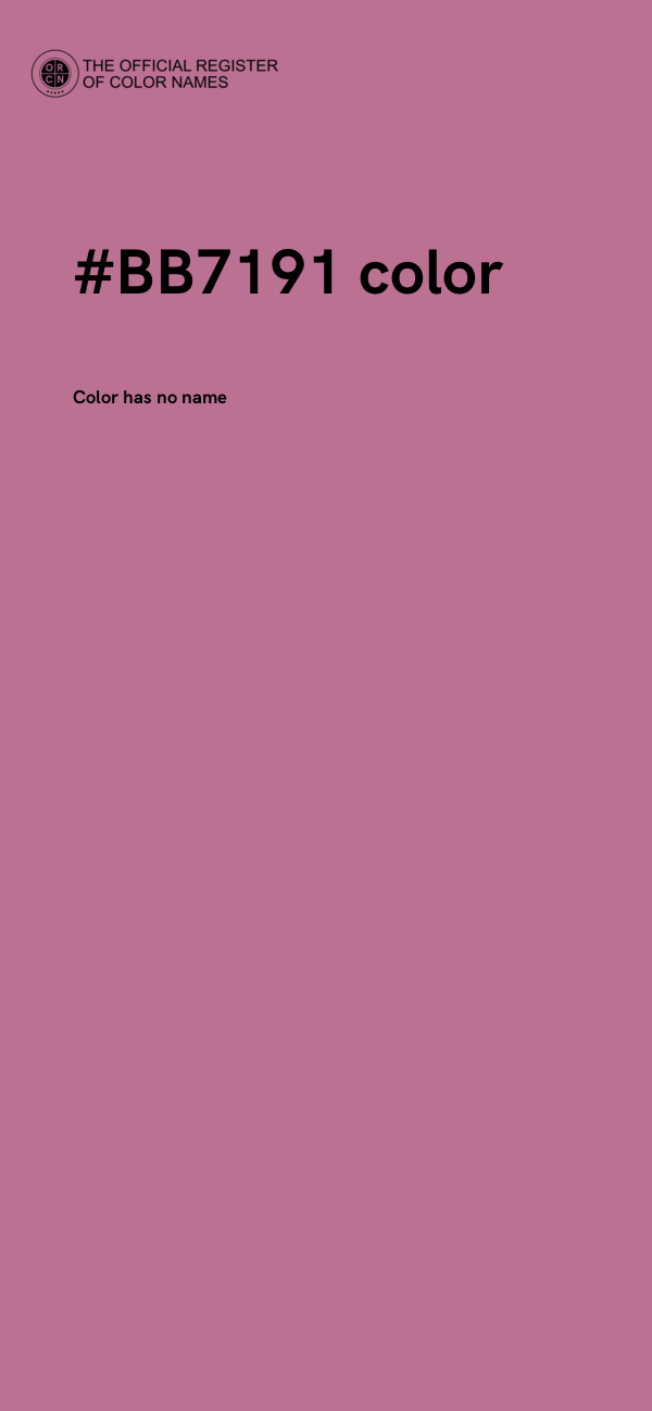 #BB7191 color image