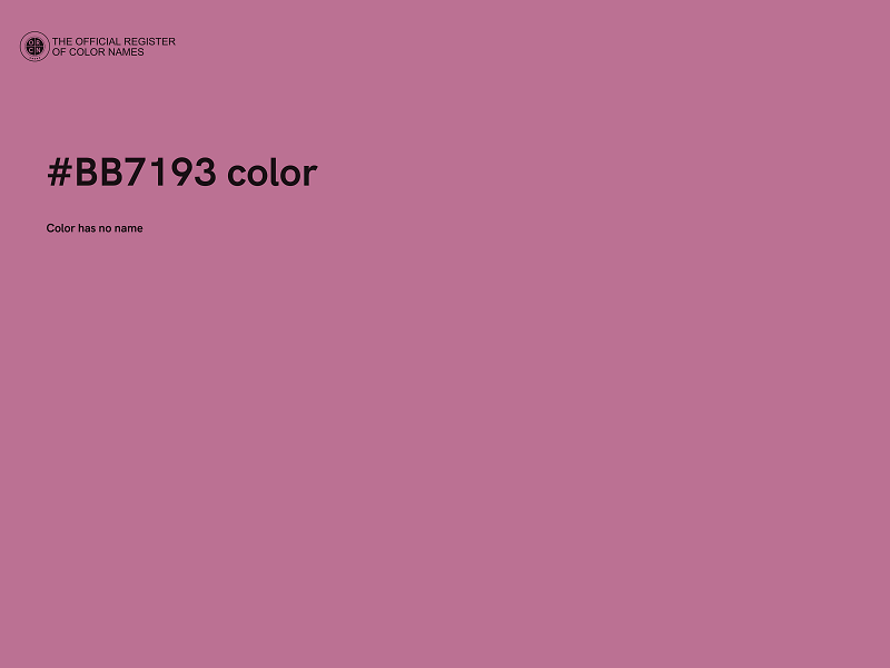 #BB7193 color image