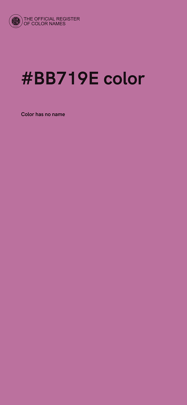 #BB719E color image