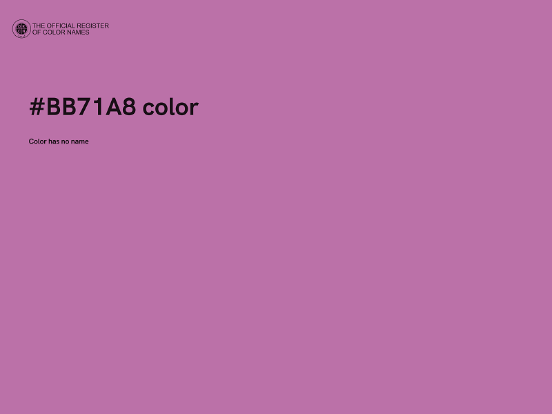 #BB71A8 color image